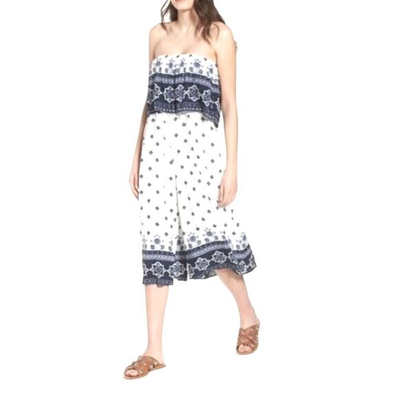 Some Days Loving Strapless Boho Romper Size Medium - Picture 2 of 4